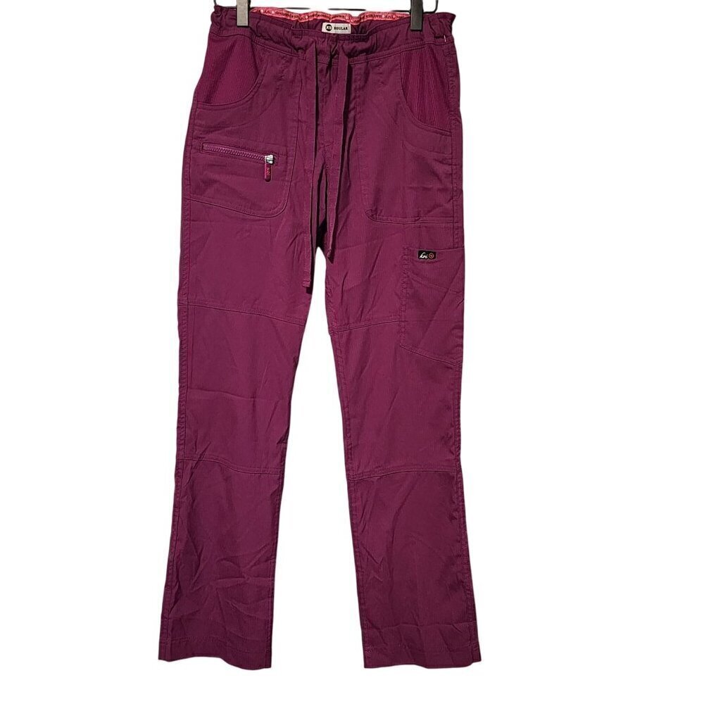 Koi Light scrub pants sz XS women slim fit mechanical stretch purple